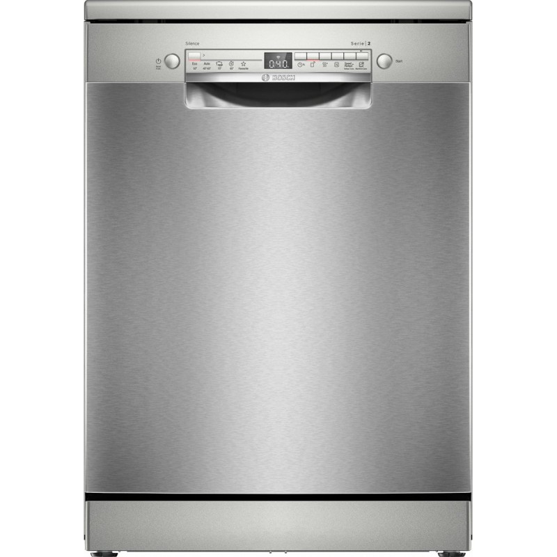 Bosch SMS2HTI02E - Serie 2 - Vrijstaande vaatwasser - 60 cm - Geborsteld staal - Anti-fingerprint - Energielabel D - Home Connect