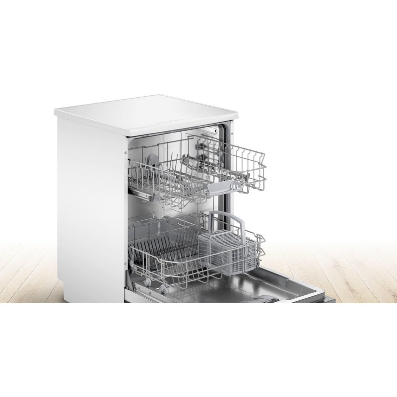 Bosch - SMS2ITW33E - Serie 2 - Vaatwasser - Vrijstaande vaatwasser - Wit - Home Connect - Extra Droog: optie voor extra grondige droogresultaten