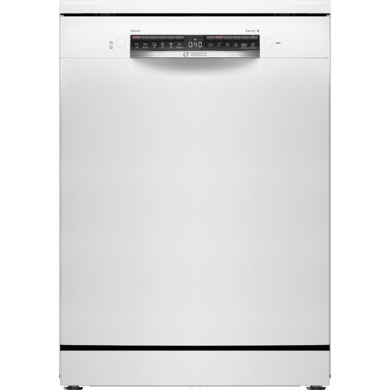 Bosch SMS4HTW00E - Serie 4 - Vaatwasser - Vrijstaande vaatwasser - 60 cm - Stil - Wit - Home connect