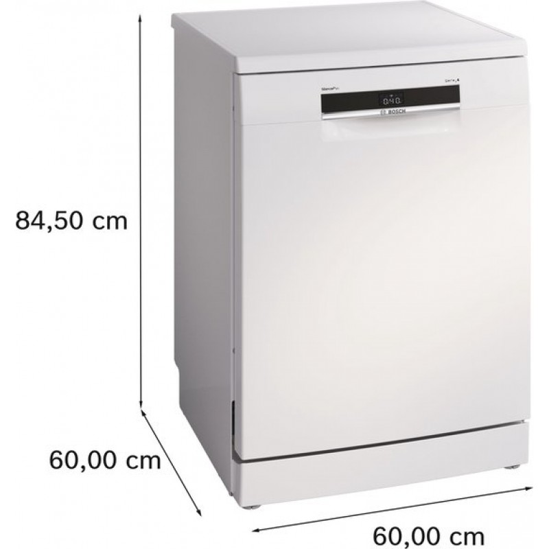Bosch SMS6ECW15E - Serie 6 - Vrijstaande vaatwasser - 60 cm - Wit - Energielabel A - Home Connect