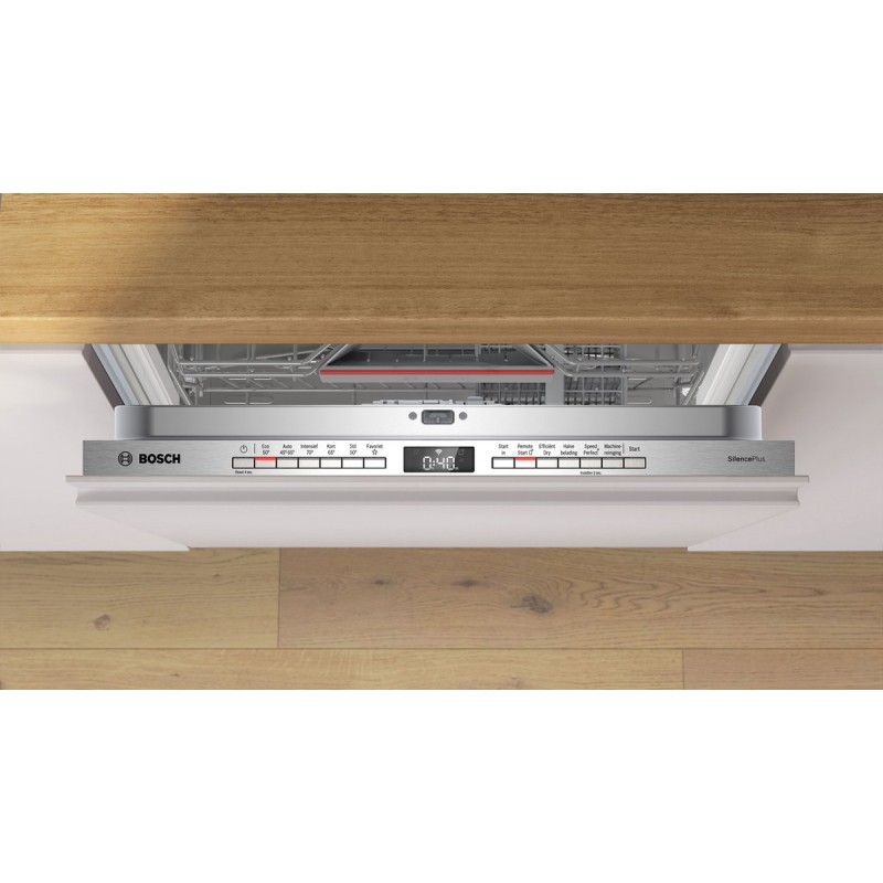 Bosch SMV4EAX23N - Serie 4 - Inbouwvaatwasser - 60 cm - Zeer stil - Energielabel E - Home Connect - infoLight - Efficient Dry: verbeterde droogprestaties door de automatisch geopende deur