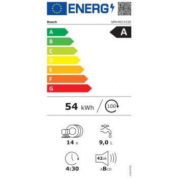 Bosch SMV4ECX32E – Inbouw Vaatwasser 60 Cm – 14 Couverts – Home Connect