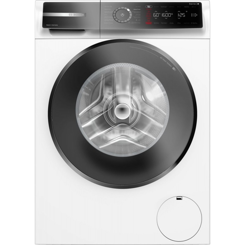 Bosch WGB2561AFG - Serie 8 - Wasmachine met stoom - 10 kg - 1600 rpm - 30% zuiniger dan energielabel A - Iron Assist: vermindert kreukels tot 50% Home Connect - NL/FR Display