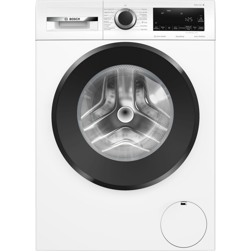 Bosch WGG246ZCNL - Serie 6 - Wasmachine - Wasmachine met stoom - 1600 rpm - 9 kg - Energielabel A - Iron Assist: vermindert kreukels tot 50% - Bespaar water met ActiveWater Plus