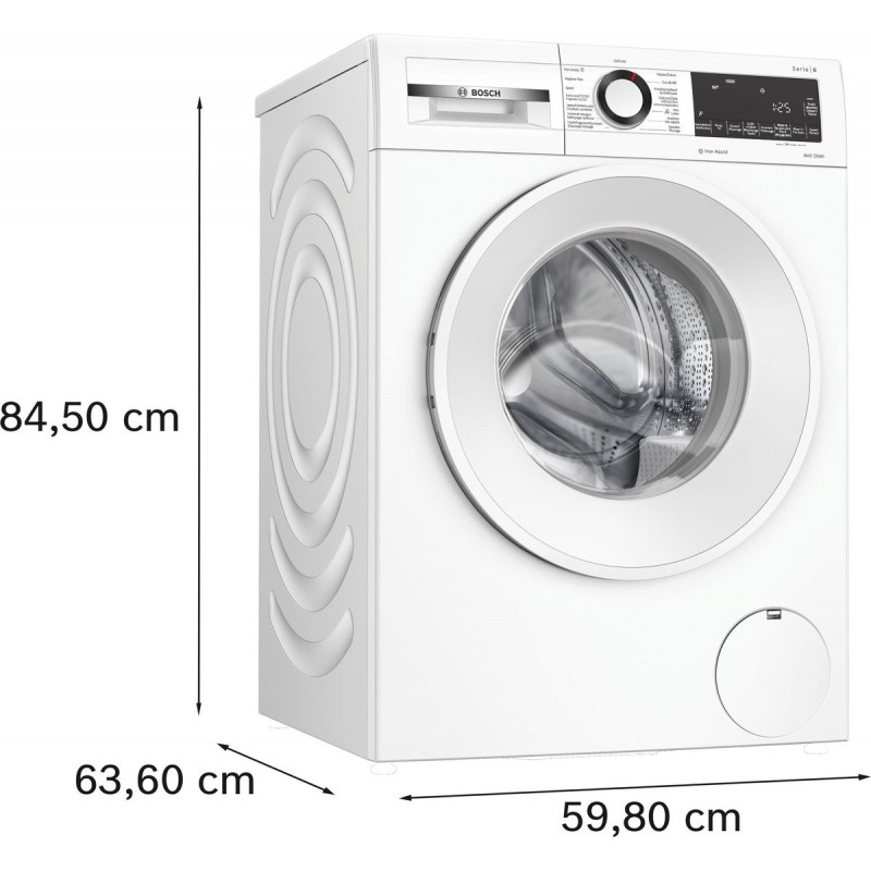 Bosch Serie 6 - WGG246ZEFG - Wasmachine - Wasmachine met stoom - 1600 rpm - 9 kg - Energielabel A - Iron Assist: vermindert kreukels tot 50% - NL/FR Display - Bespaar water met ActiveWater Plus