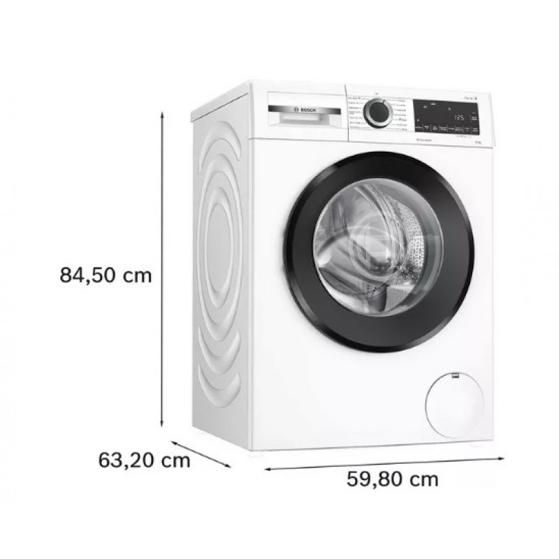 BOSCH Series 6 WGG254Z1GB AntiStain wasmachine met 10 kg capaciteit en 1400 tpm - Wit