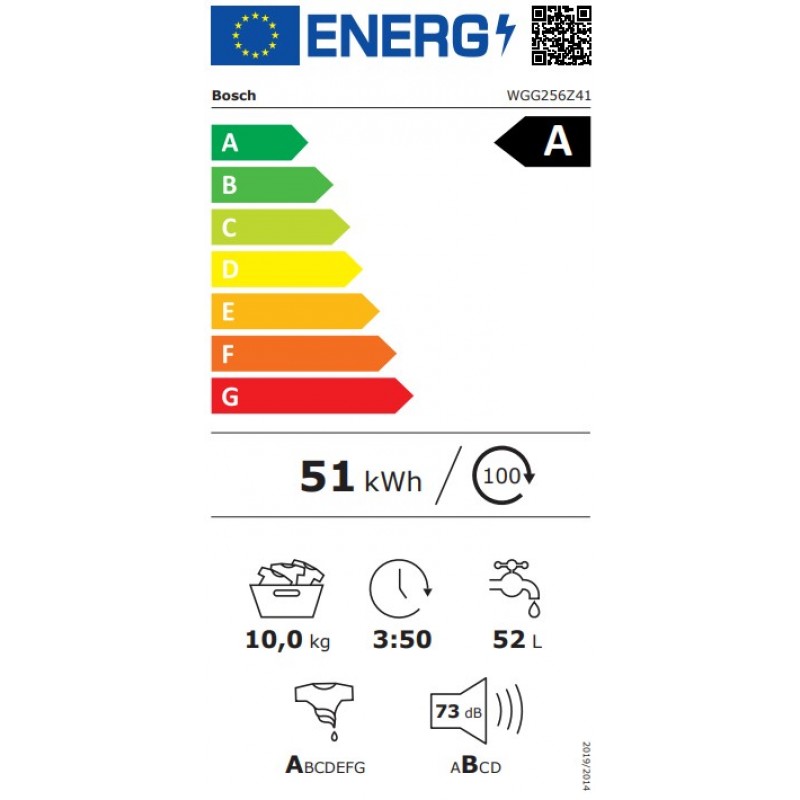 Bosch WGG256Z41 - Wasmachine - 10 kg - 1600 tpm - SpeedPerfect - Energieklasse A