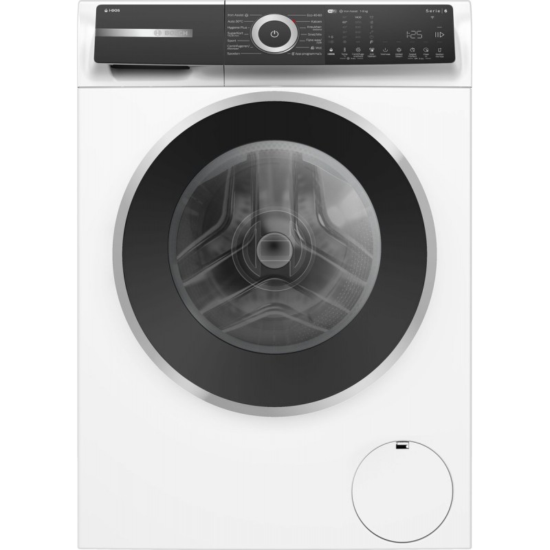 Bosch WGH244A5NL - Serie 6 - Wasmachine met stoom - 9 kg - 1400 rpm - 20% zuiniger dan energielabel A - i-DOS automatisch doseren - Iron Assist: vermindert kreukels tot 50% - Home Connect - Automatisch doseren