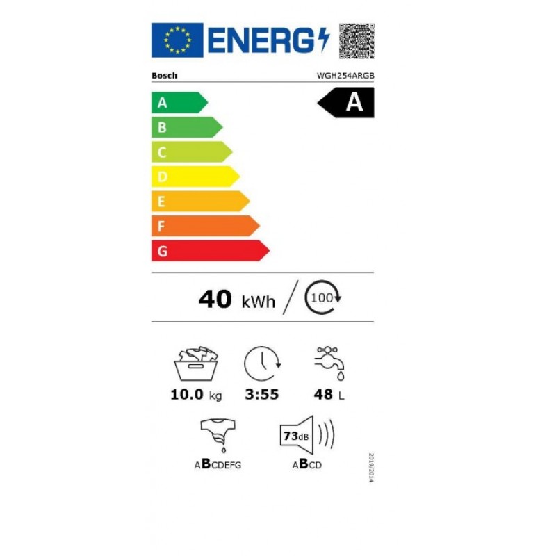 BOSCH Series 6 Plus WGH254ARGB i-DOS AntiStain WiFi-compatibele wasmachine met 10 kg capaciteit en 1400 toeren per minuut - Grafiet