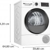 Bosch WQG133DBNL - Serie 6 - Wasdroger - Warmtepompdroger - 8 kg - Stil - Droogt zoals jij wilt met Auto Dry - Easyclean filter