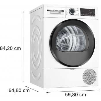 Bosch WQG133DBNL - Serie 6 - Wasdroger - Warmtepompdroger - 8 kg - Stil - Droogt zoals jij wilt met Auto Dry - Easyclean filter