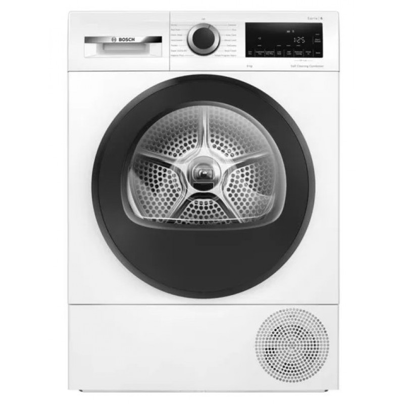 BOSCH Serie 6 WQG24502GB 9 kg warmtepomp-wasdroger - Wit