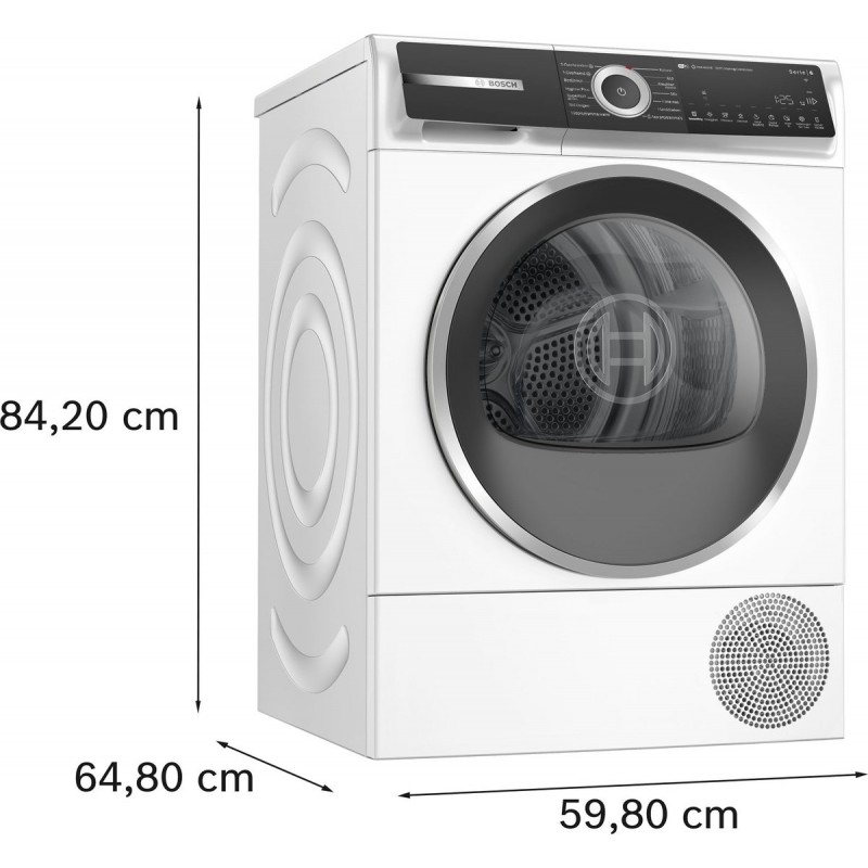 Bosch WQH246CLNL Serie 6 - Wasdroger - Warmtepompdroger - Zelfreinigende condensor - Blijvend energiezuinig - Zeer stil- 9 kg - Droogt zoals jij wilt met Auto Dry - Home Connect