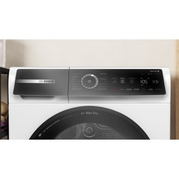 Bosch WRB247D0FG - Serie 8 - Wasdroger - Warmtepompdroger - 9 kg - Energielabel A - Zelfreinigende condensor Blijvend energiezuinig - Air Max Dry: perfecte droogresultaten en laag energieverbruik.