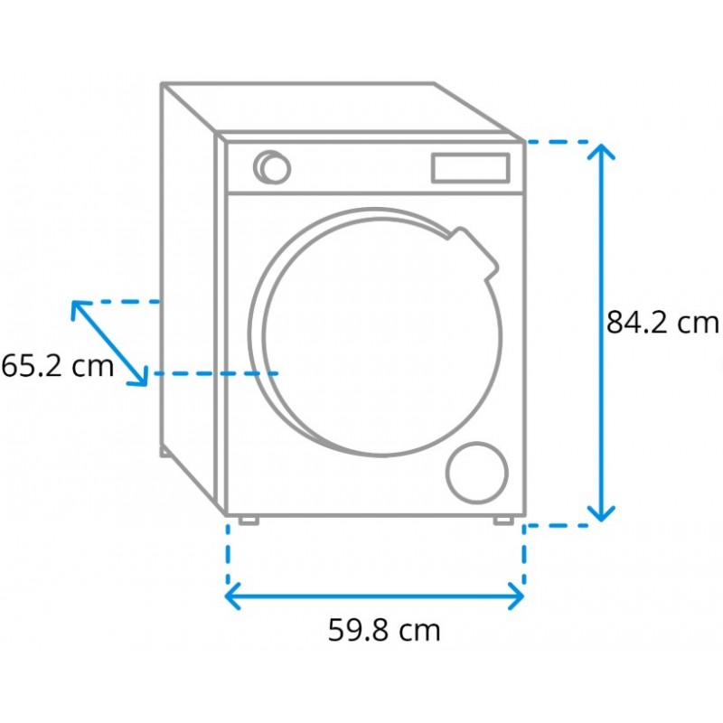 Bosch WTH8300CNL - Serie 4 - Wasdroger - Warmtepompdroger - Droogt zoals jij wilt met Auto Dry - Stil - 8 kg