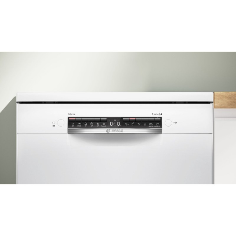 Bosch SMS4HVW14E - Serie 4 - Vaatwasser - Vrijstaande vaatwasser - Wit - Home Connect - Extra Droog: optie voor extra grondige droogresultaten