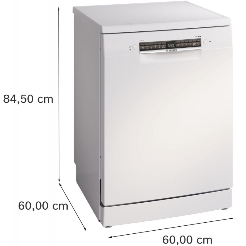 Bosch SMS4HVW14E - Serie 4 - Vaatwasser - Vrijstaande vaatwasser - Wit - Home Connect - Extra Droog: optie voor extra grondige droogresultaten