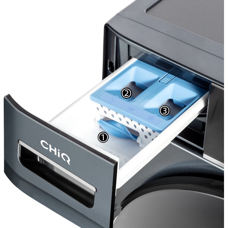 CHiQ CFL100-14586IM3XA - Wasmachine - 10 KG - Space Pro - 16 programma's - AI Smart - Stoomwassen & Quick Wash - Energieklasse A