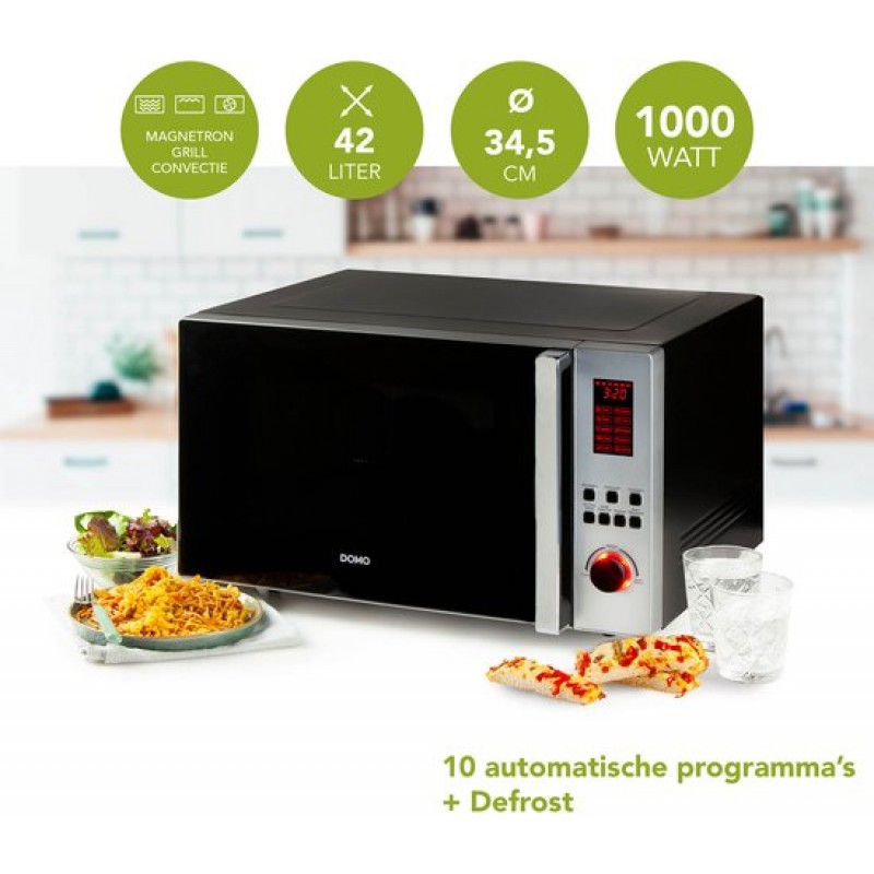 DOMO DO24201C Combi-microgolfoven - 42 L - 10 automatische programma's