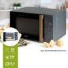 DOMO DO2920 Solo Microgolfoven “Wood You” - Magnetron - 20 L - 700 watt - Grijs - Houtlook Handvat
