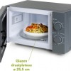 DOMO DO2920 Solo Microgolfoven “Wood You” - Magnetron - 20 L - 700 watt - Grijs - Houtlook Handvat