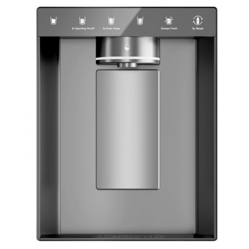Dreame FizzFresh™ Koelkast DRC560WMXEEUP – Side-by-side met SparklingBar, IceDUO Automatische IJsmaker, MatteSilk RVS, 524 liter, WiFi, Energieklasse E