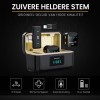 Elcostar© Draadloze Microfoon Pro - 2 Stuks - Draadloos - Oplaadcase - Lavalier - Windshields - Dasspeld - Plug & Play - Lange Batterij - USB-C & Lightning - Noise Cancellation