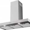 ETNA AB290RVS - Blokmodel Schouwkap (90cm) - RVS - Energielabel A - 3 Afzuigstanden - 2 LED spots - Afvoer naar buiten of recirculatie - Druktoetsen