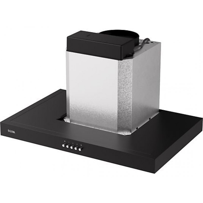 ETNA AB360ZT - Blokmodel schouwkap - 60 cm - Matzwart - A++