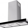 ETNA AB791RVS - RVS schouwkap met glasdesign front - 90 cm - A++