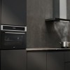 ETNA AB791RVS - RVS schouwkap met glasdesign front - 90 cm - A++