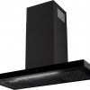 ETNA AB791ZT - Matzwarte schouwkap met glasdesign front - 90 cm - A++