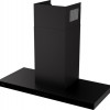 ETNA AB791ZT - Matzwarte schouwkap met glasdesign front - 90 cm - A++