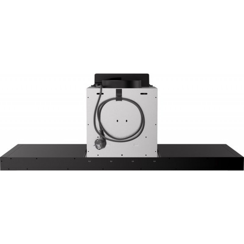 ETNA AB791ZT - Matzwarte schouwkap met glasdesign front - 90 cm - A++