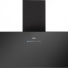 ETNA AD781ZT - Diagonale schouwkap, Mat zwart, 80cm, Energielabel A+, LED spots, Glazen front, 4 standen incl. boost