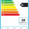 ETNA AD781ZT - Diagonale schouwkap, Mat zwart, 80cm, Energielabel A+, LED spots, Glazen front, 4 standen incl. boost