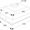ETNA AI553RVS - Inbouw afzuigkap - 53 cm - Grijs - 425 m³/h - LED verlichting
