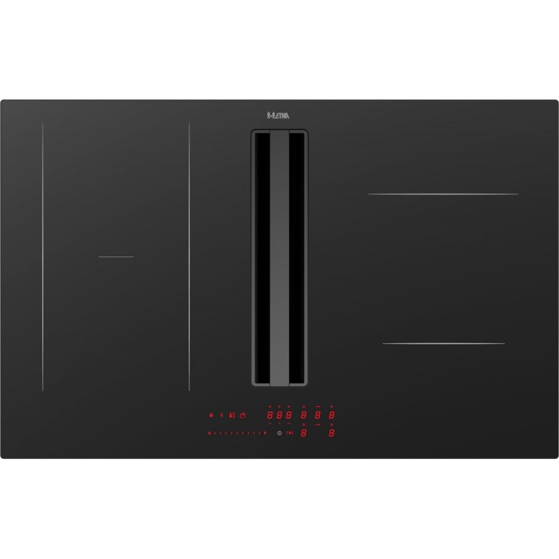 ETNA AKI680ZT kookplaat Zwart Ingebouwd 80 cm Inductiekookplaat zones 4 zone(s) Inbouw afzuigkap