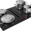 ETNA AKI680ZT kookplaat Zwart Ingebouwd 80 cm Inductiekookplaat zones 4 zone(s) Inbouw afzuigkap