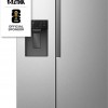 ETNA AKV5178IRVS - Amerikaanse koelkast - No-Frost - 178 cm hoog - 528 liter - Energielabel E - Invriesvermogen 10 kg/24u - Geluidsniveau 40 dB - LED Display - IJs- en waterdispenser - SuperCool - FastFreeze - Deuralarm - Multi Airflow – EnergySaving