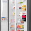 ETNA AKV5178IRVS - Amerikaanse koelkast - No-Frost - 178 cm hoog - 528 liter - Energielabel E - Invriesvermogen 10 kg/24u - Geluidsniveau 40 dB - LED Display - IJs- en waterdispenser - SuperCool - FastFreeze - Deuralarm - Multi Airflow – EnergySaving