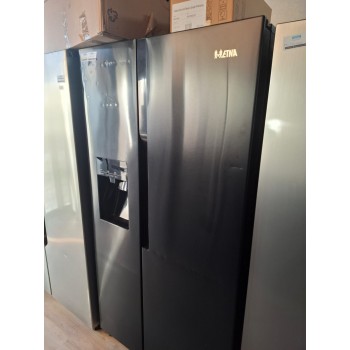 Schademodel - ETNA AKV578IZWA - Amerikaanse koelkast - Water- en ijsdispenser met reservoir - No Frost - Zwart