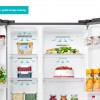 ETNA AKV6178IRVS - Amerikaanse koelkast - No-Frost - 178 cm hoog - 528 liter - Energielabel C - Invriesvermogen 10 kg/24u - Geluidsniveau 37 dB - LED Display - IJs- en waterdispenser - SuperCool - FastFreeze - Deuralarm - Multi Airflow - EnergySaving