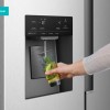 ETNA AKV6178IRVS - Amerikaanse koelkast - No-Frost - 178 cm hoog - 528 liter - Energielabel C - Invriesvermogen 10 kg/24u - Geluidsniveau 37 dB - LED Display - IJs- en waterdispenser - SuperCool - FastFreeze - Deuralarm - Multi Airflow - EnergySaving