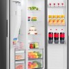 ETNA AKV6178IRVS - Amerikaanse koelkast - No-Frost - 178 cm hoog - 528 liter - Energielabel C - Invriesvermogen 10 kg/24u - Geluidsniveau 37 dB - LED Display - IJs- en waterdispenser - SuperCool - FastFreeze - Deuralarm - Multi Airflow - EnergySaving