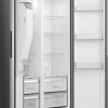 ETNA AKV6178IRVS - Amerikaanse koelkast - No-Frost - 178 cm hoog - 528 liter - Energielabel C - Invriesvermogen 10 kg/24u - Geluidsniveau 37 dB - LED Display - IJs- en waterdispenser - SuperCool - FastFreeze - Deuralarm - Multi Airflow - EnergySaving