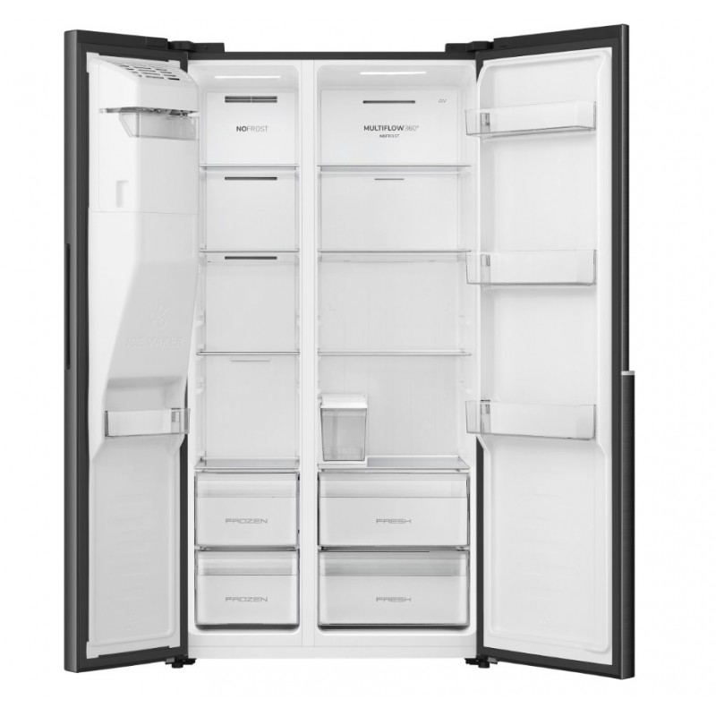 ETNA AKV6178IZWA - Multi Flow 360 - Energieklasse C - NoFrost - Side by side
