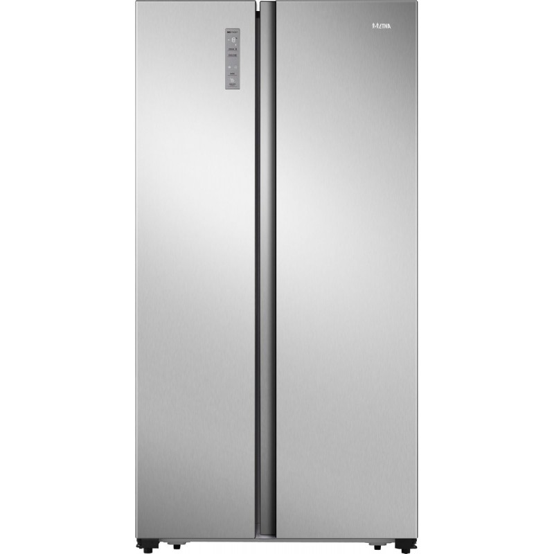 ETNA AKV678RVS - Amerikaanse koelkast - No-Frost - Energiezuinig (Label C) - Zeer stil (35dB) - RVS