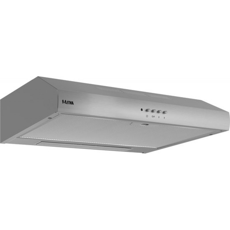 ETNA AO461RVS - Onderbouw Afzuigkap - RVS - 60 cm - 3 standen - Mechanische druktoetsen - LED verlichting - Geschikt voor afvoer naar buiten en recirculatie - 1 motor