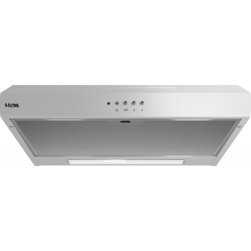 ETNA AO461WIT - Onderbouw Afzuigkap - WIT - 60 cm - 3 standen - Mechanische druktoetsen - LED verlichting - Geschikt voor afvoer naar buiten en recirculatie - 1 motor
